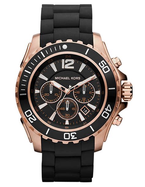 michael kors black watch mens|Michael Kors chronograph watch men's.